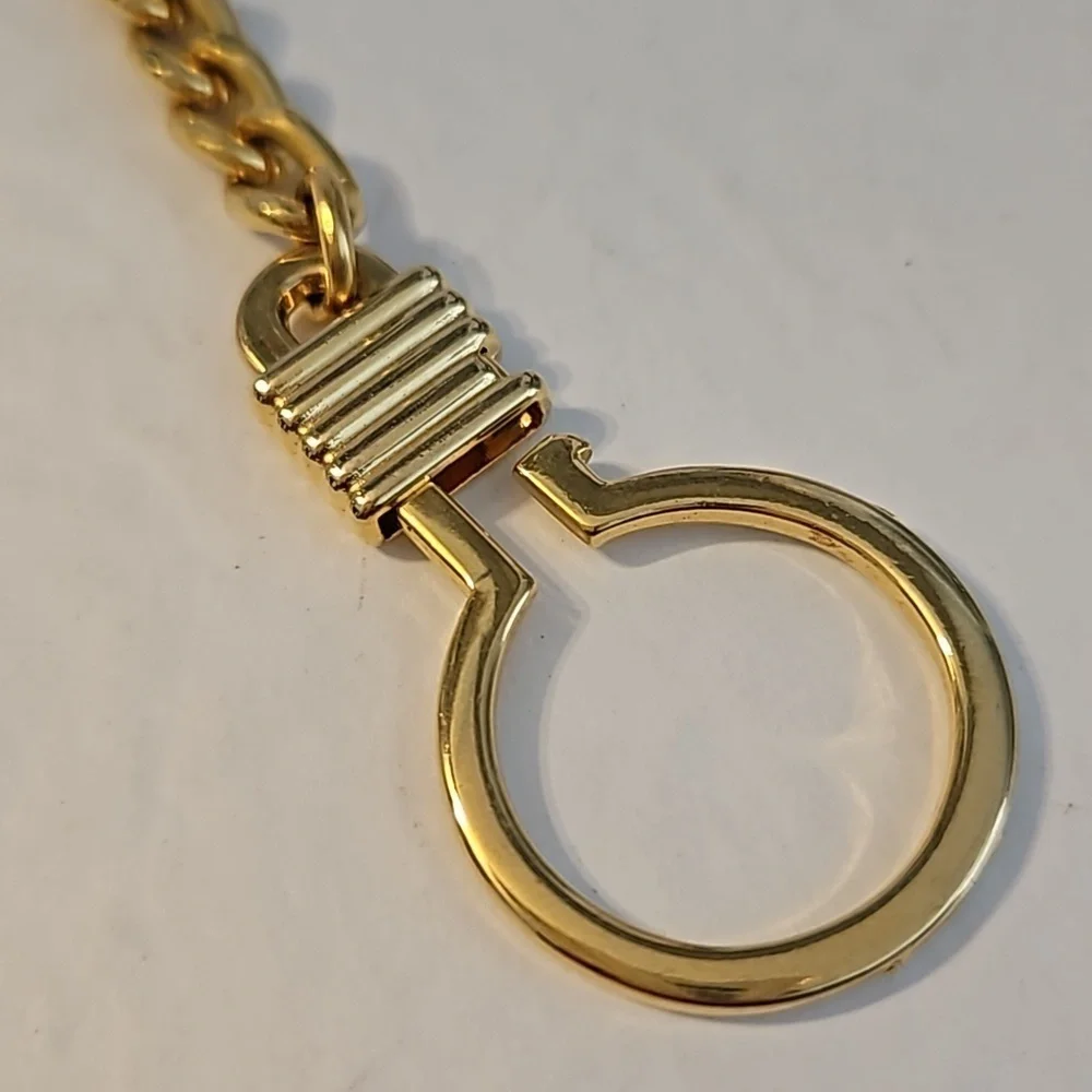 Goldtone Modern Style Key Chain